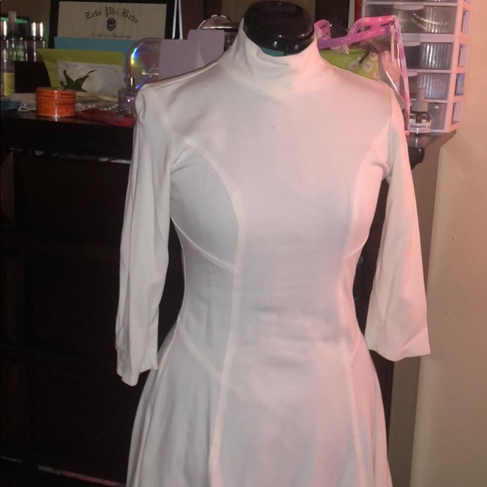 White casual dress